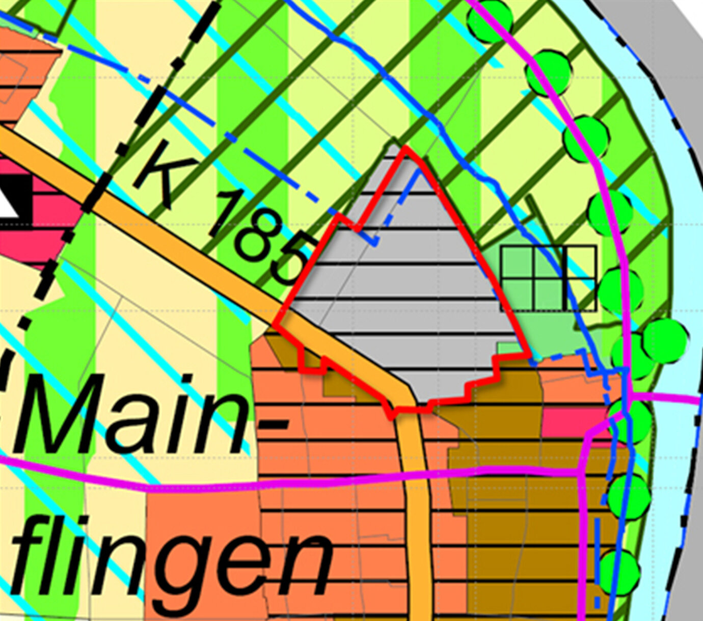 excerpt from the regional land-use plan
