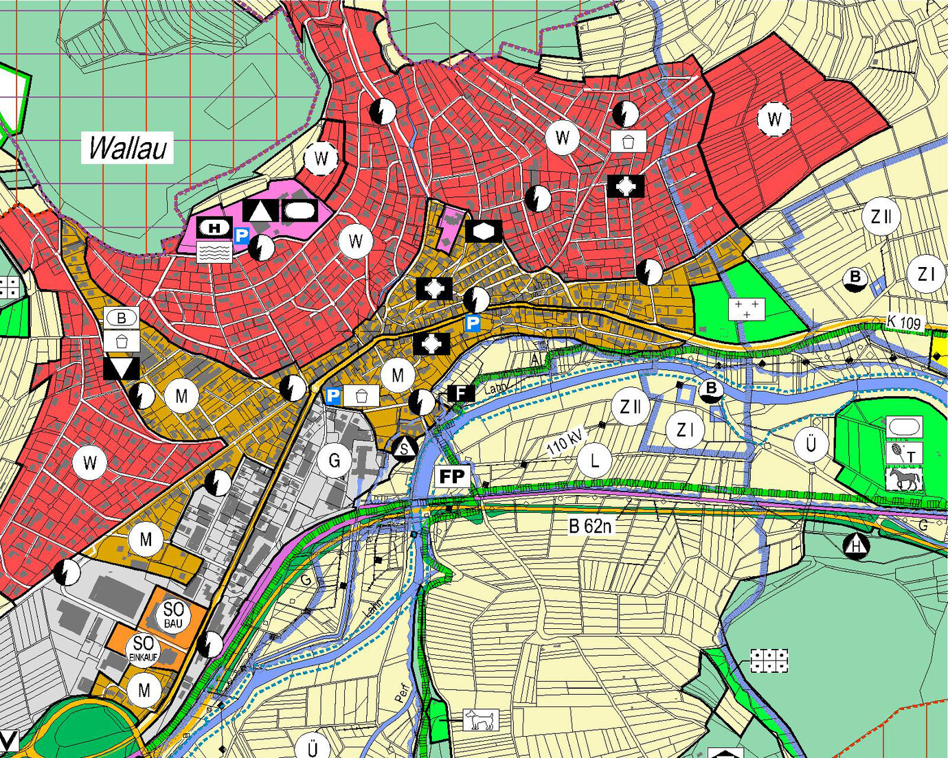 preparatory land use plan detail district of Wallau