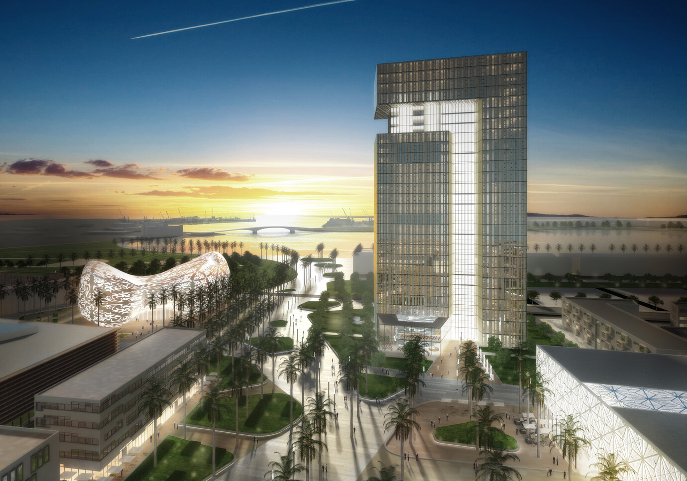 perspective view central plaza