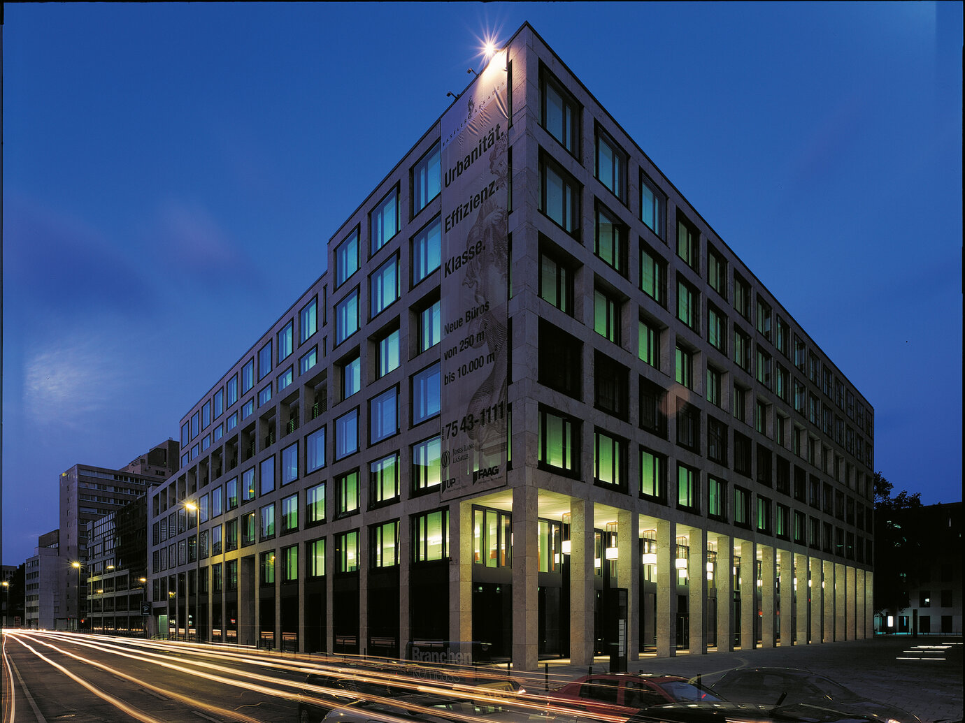 Exterior view at night