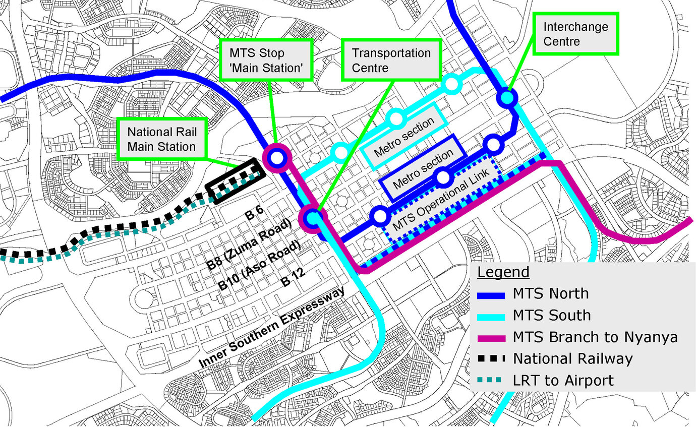mass transit system in the central area
