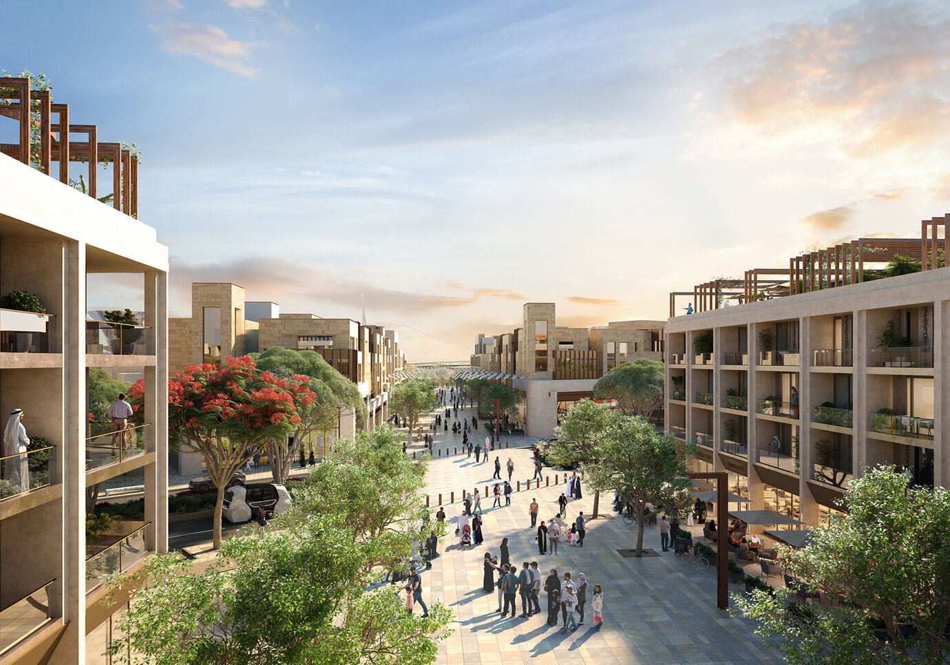 Bird view of Arts Axis in the heart of Mohammed Bin Salman Nonprofit City