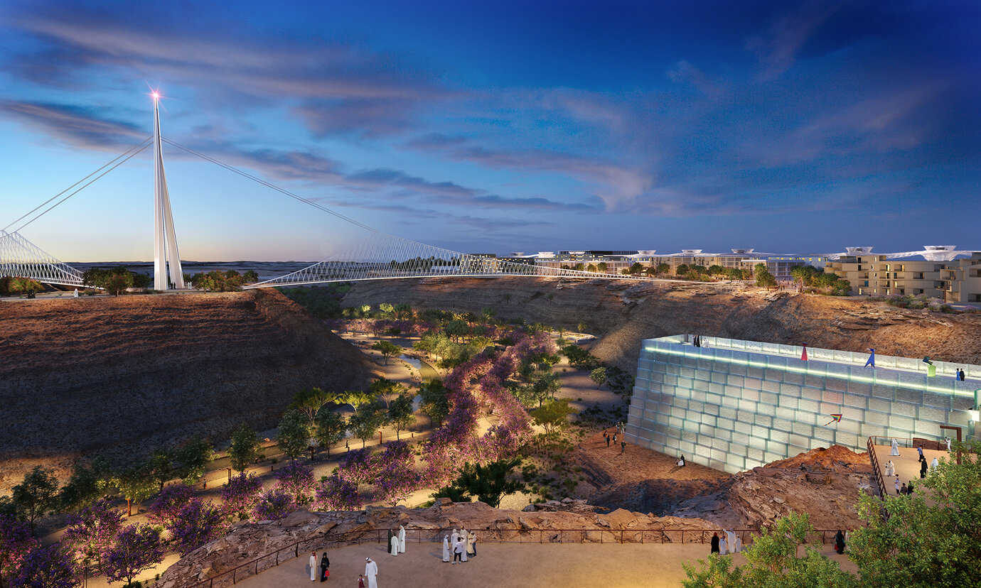Promenade along Wadi Hanifah and the Arts Institute
