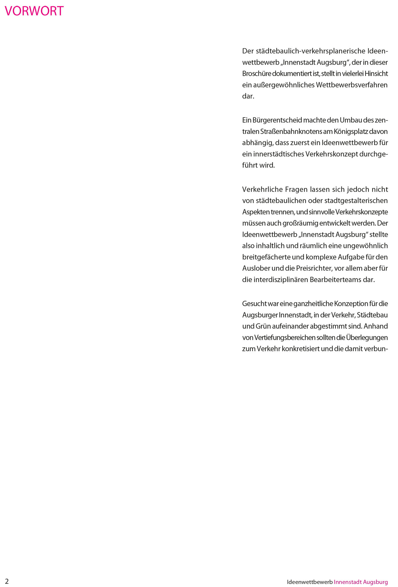 Public broschures with design competition results