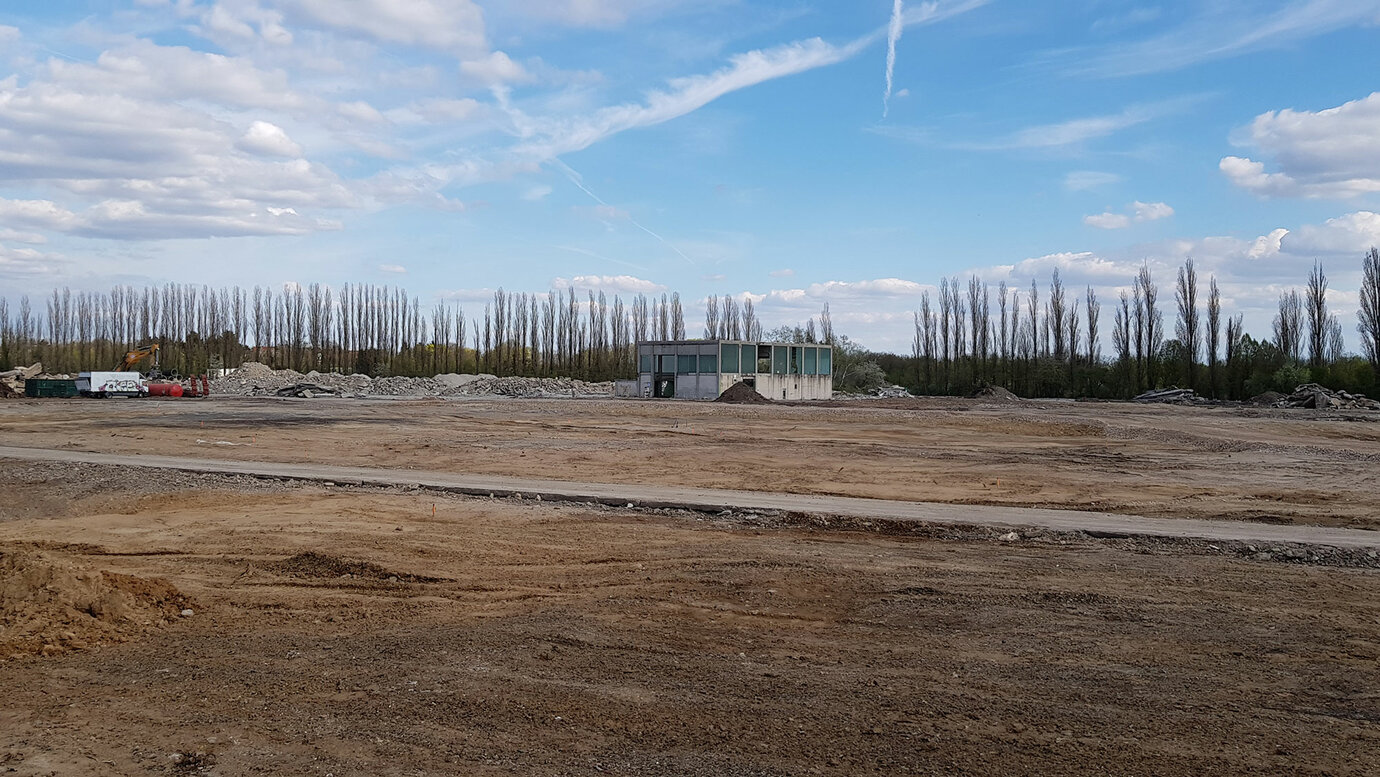 Impression of the cleared planning area in April 2019