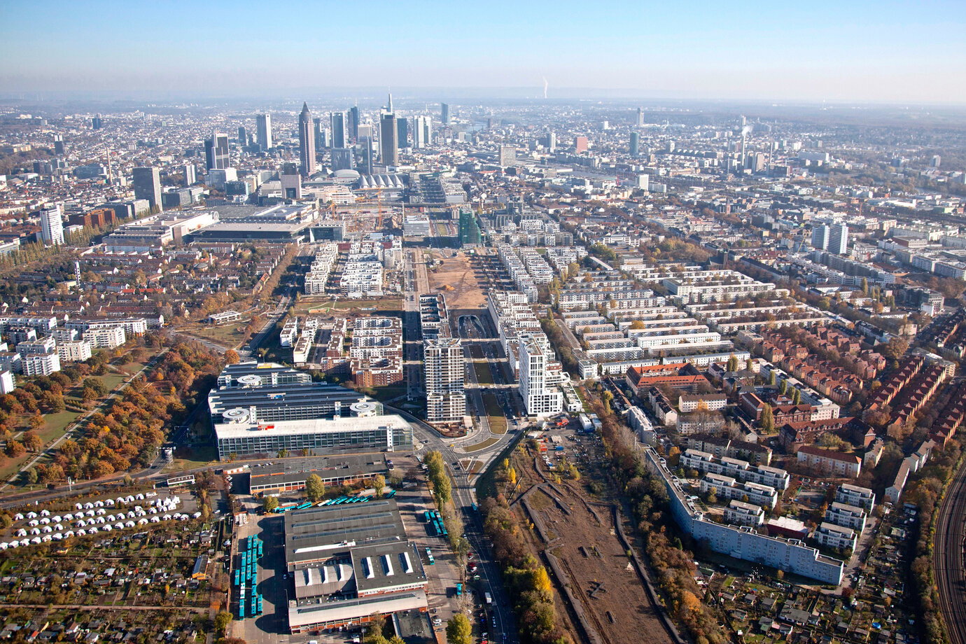 aerial view of Europaviertel, 2016