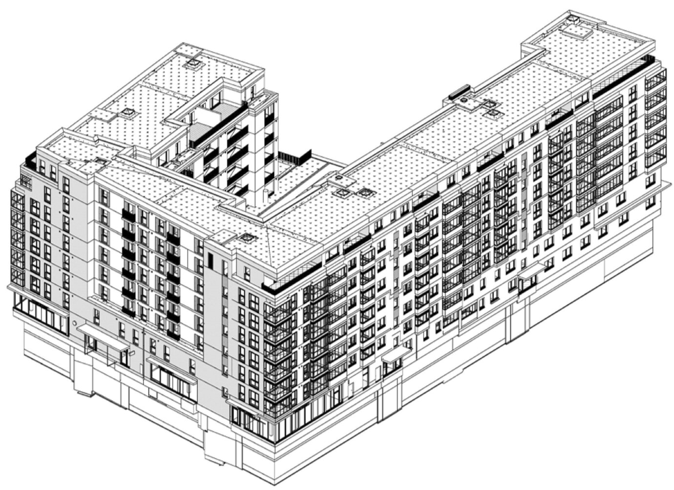 Digital building model BIM north