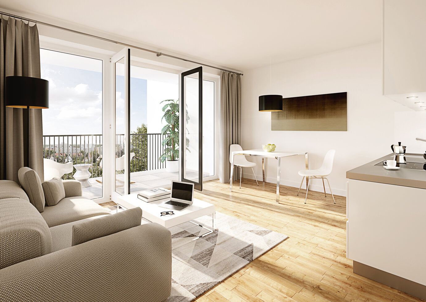 Visualization of the city apartment