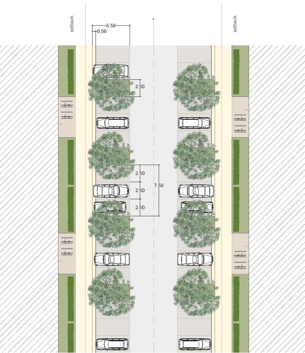 Sample road layout