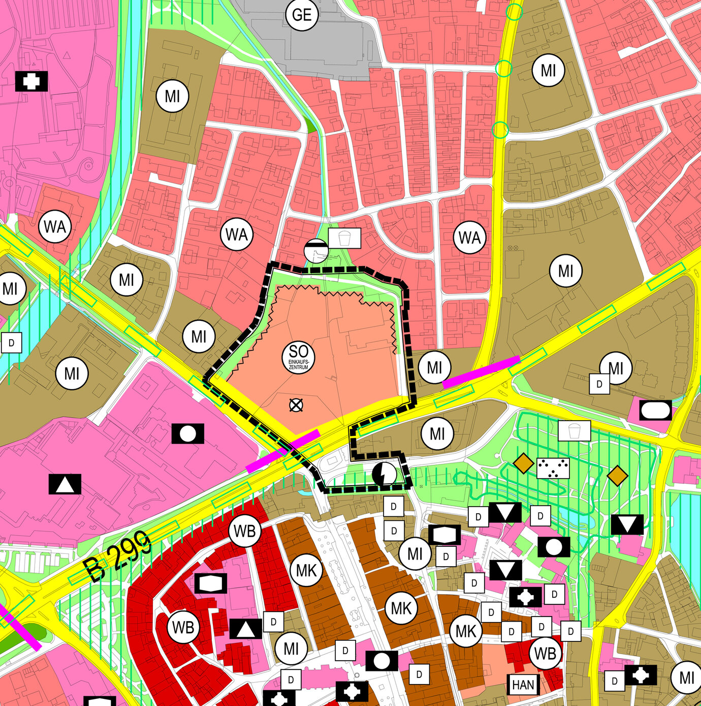 Updated land-use plan