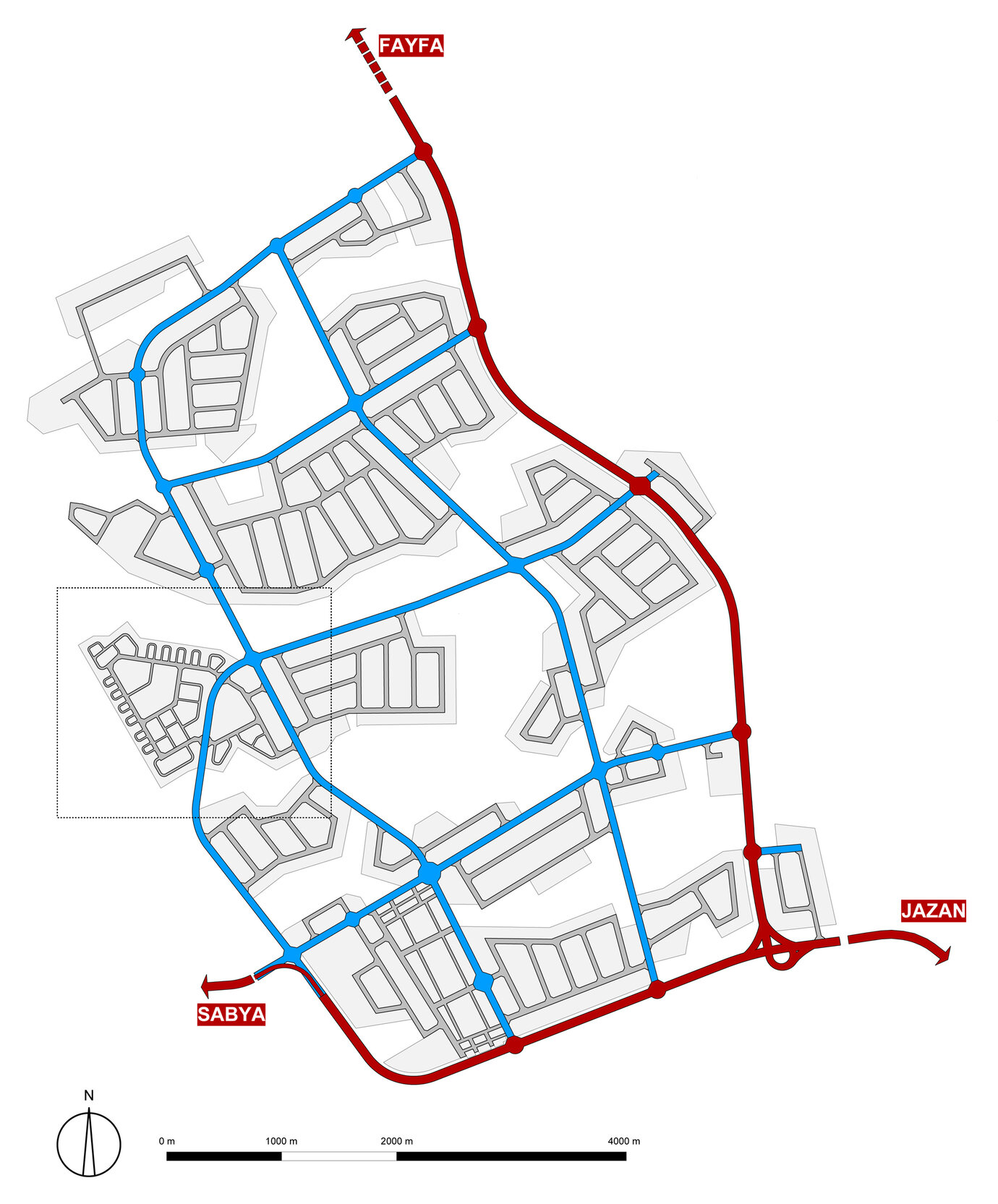 Primary road network (preferred option)