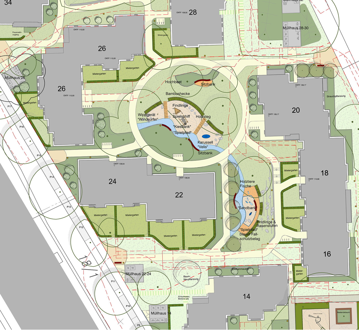 Open space planning courtyard 2