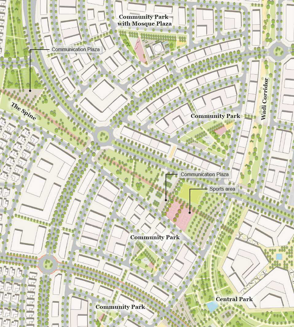 Detail of landscape plan