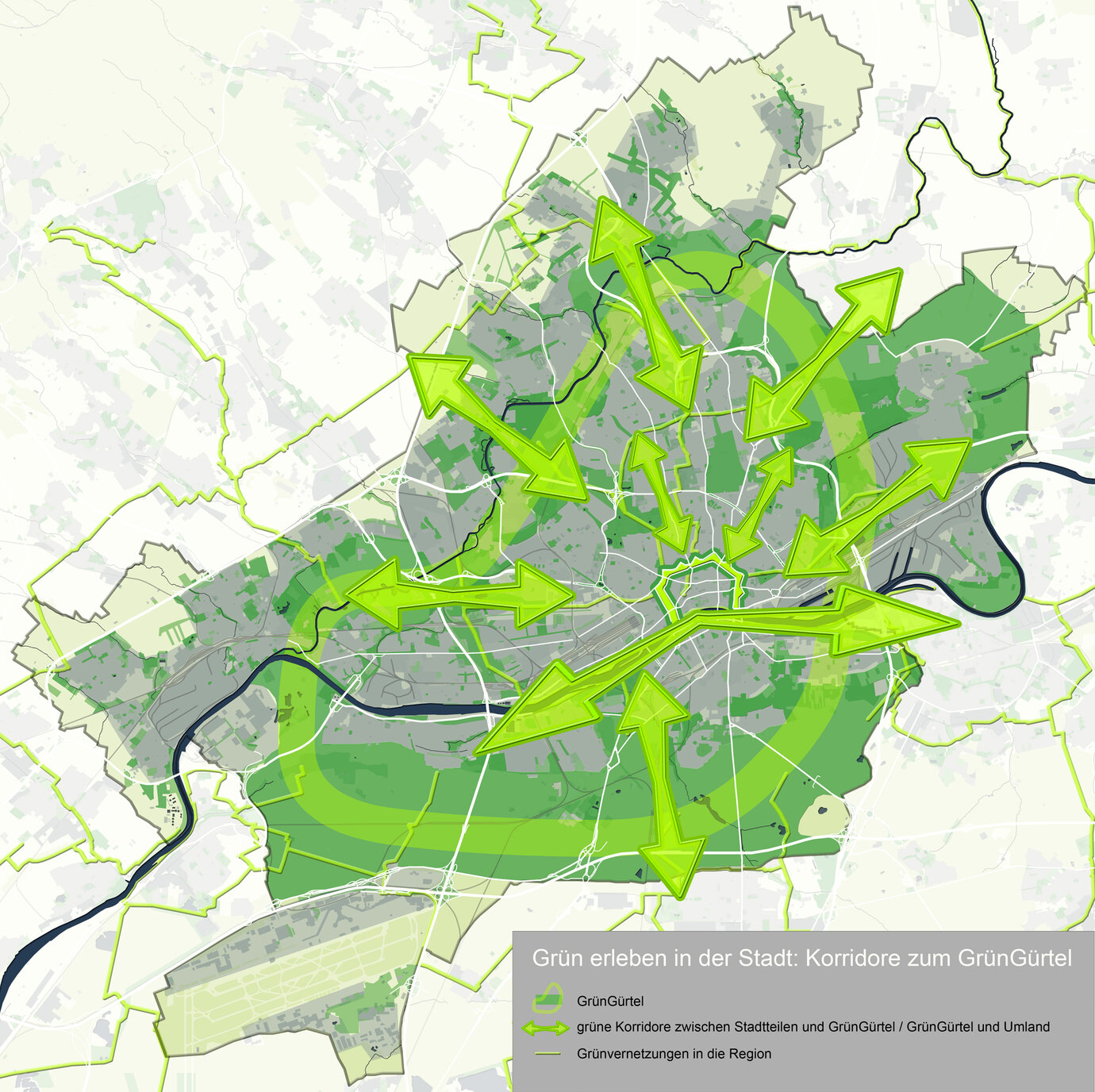 corridors to the green belt