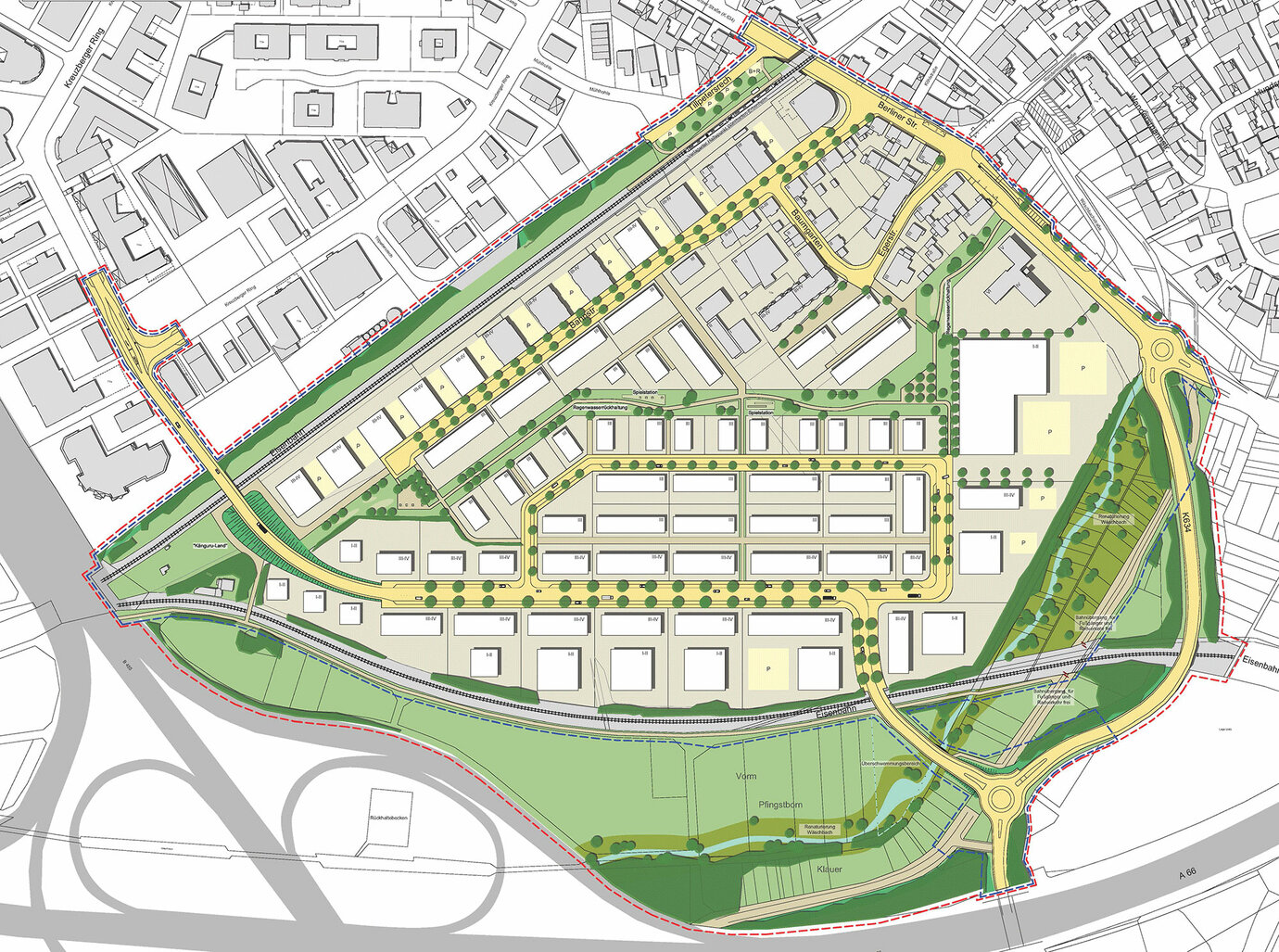 The design plan served as the basis for the development plan process