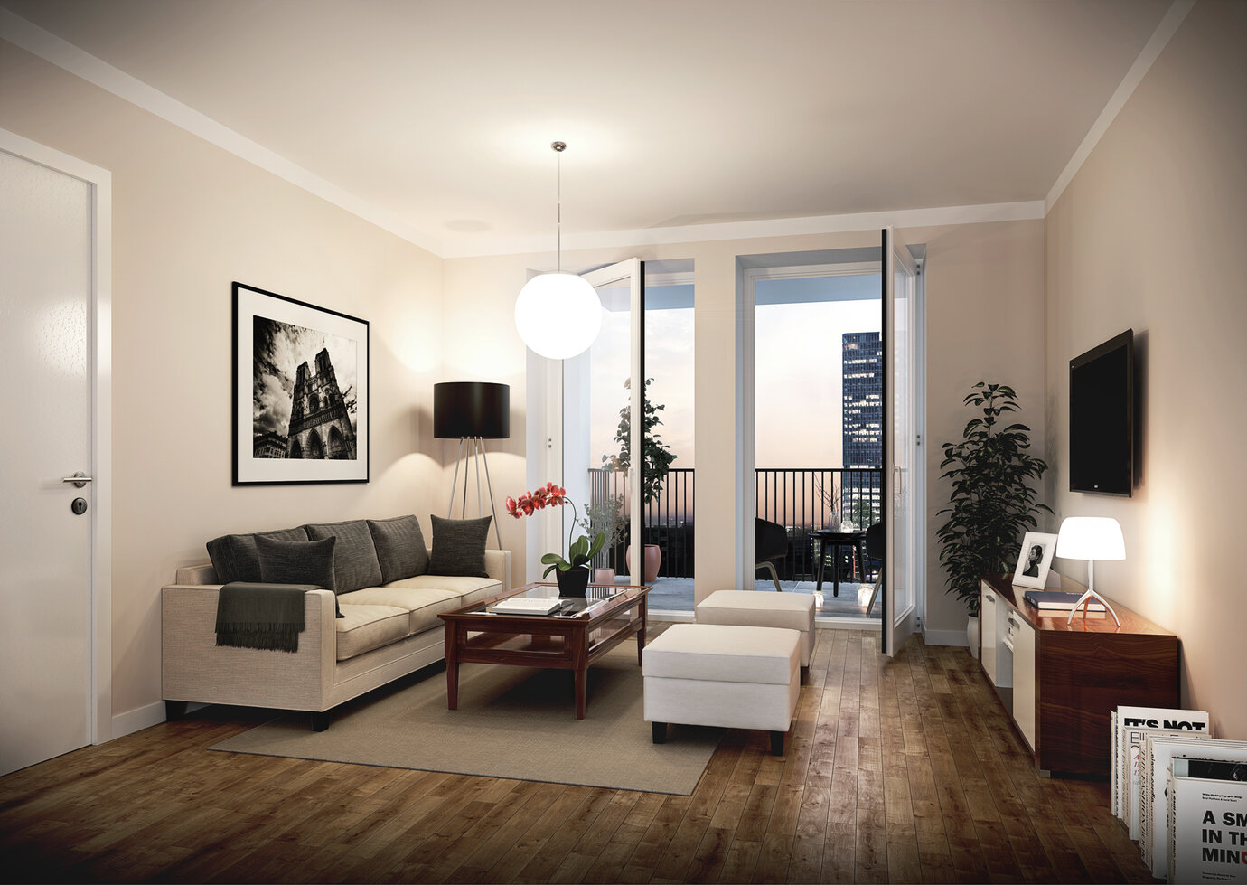 visualization of the city apartment