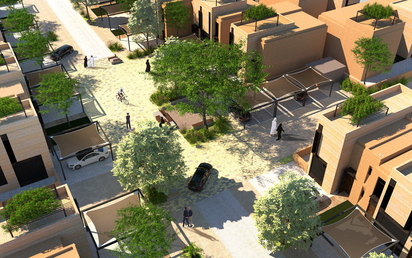 Living Street with shared spaces