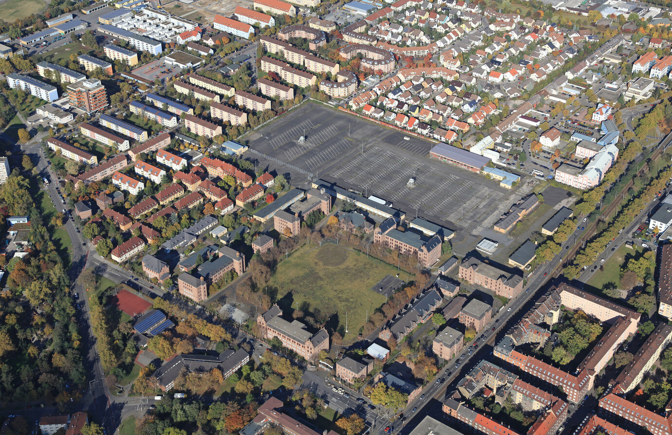 Aerial photo of the Turley Barracks, 2012