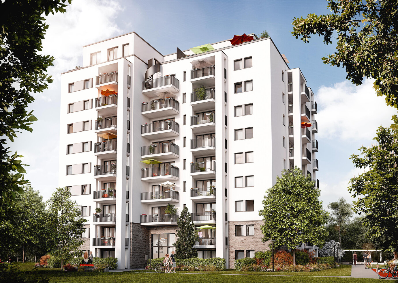 Visualization of the residential building
